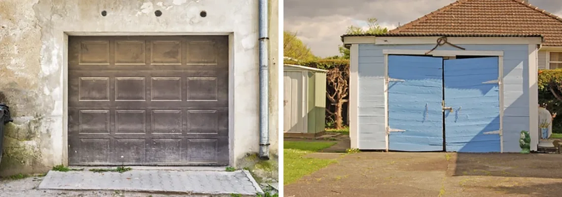 Rotten Steel Garage Door Repair in Belleville, Illinois